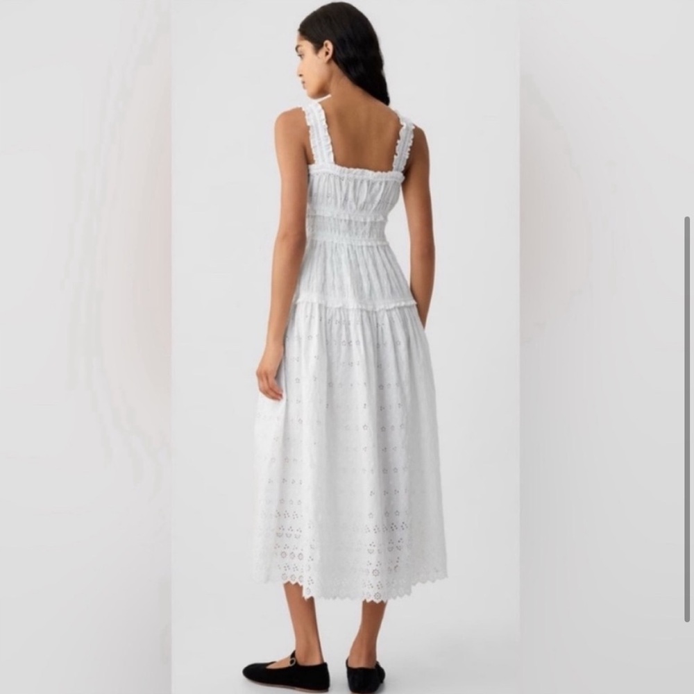 NWT Gap x Doen Eyelet Midi Dress - Picture 3 of 11